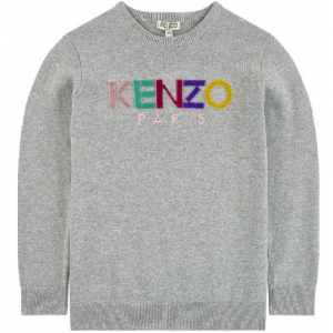 Kenzo Sport Line Logo Junior Girl 4 Marl Grey - 8A